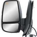 Replacement Driver Left Side Mirror Power Mirror and Heated with BLIS (Blind Spot Sensor) and Indicator Manual Folding Fit Ford Transit 150 250 350 from 2015 to Onward (BLIS Driver (LH) Side)