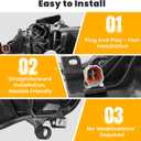 Headlights Replacement for Toyota RAV4 2013-2015, Headlight Clear Lens Right Passenger Side Front Head Light Headlamp Replacement for Toyota RAV4 2013 2014 2015