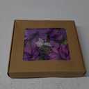 Artificial Flower Combination Box Set Artificial Flower Loose Leaves and Stems DIY Wedding Center Bouquet Bride Wedding Baby Shower(Lavender & Dark Purple)