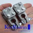 1 Pair, Three-Way Military Battery Terminal Connectors, Heavy Duty Truck Battery Terminal Connector. Top Post Marine Battery Terminals, Battery Cable Ends Clamp Set, Battery Connectors by KeeRoarin