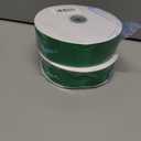 2 x 1-1/2" Wide x 100 Yards Wide Green Satin Ribbon Solid Fabric Ribbons Roll for Valentine's Day Crafts Chair Sash Gift Wrapping, Invitation Cards, Floral Sewing Party (Green)