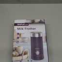 SIMPLETASTE Milk Frother, 4-In-1 Electric Milk Steamer, Automatic Warm and Cold Foam Maker and Milk Warmer for Latte, Cappuccinos, Macchiato (Blue)