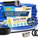 15FT Heated Water Hose for Rv,Heated Drinking Water Hose Antifreeze to -45F,Great Rv Accessories for Campers,Livestock,Agriculture,Lead and BPA Free (Blue)