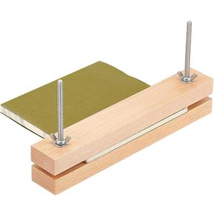 BENECREAT Wooden Beech Bookbinding Press, 9.8x1.5inch Large Book Binding Tool Portable Book Press Bookbinding for Home, School, Office DIY Bookbinding