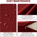 Outdoor Deep Seat Cushion Set, Weatherproof and Fade-Resistant Patio Chair Cushions, 24x24x4 in, 2-Piece Set, with Non-Slip and Outdoor Cushions, Suitable Chairs and loveseats (Wine Red)