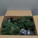 3FT Pre-Lit Christmas Tree, 2-Packs PE Branchs Xmas Tree with Color LED Lights, 8 Modes with 60 Led Lights Artificial Christmas Trees for Holiday Decoration Green