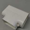 PATIKIL 4" PVC Decorative Line Cover, Tee Elbow Tubing Parts Accessories for Air Conditioner Central AC Heat Pump, White
