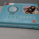 30X 10X Large Floor Magnifying Glass with Light and Stand,72 LED Flexible Gooseneck Floor Magnifying Lamp,2 in 1 Lighted Magnifiers for Close Work, Sewing,Crafts,HobbiesBlack