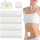 Castor Oil Patches, 100PCS Castor Oil Belly Button Patch Disposable Organic Cotton Self-Adhesive Pads for Belly Button, Anti Leakage Design, Breathable & Portable, No Wash