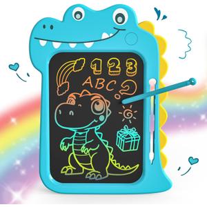 LCD Writing Tablet for Kids - 8.8 inch Toddler Travel Toys Doodle Board, Dinosaur Drawing Pad Toy for Kids 4 5 6 7 8 Year Old Boys Girls, Stocking Stuffers Birthday Party Gifts - Blue