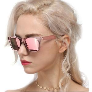 Myiaur Classic Sunglasses for Women Polarized Driving Anti-Glare UV Protection (A1 Pink Frame/Pink Mirrored Polarized Lens)