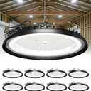 ELEKICO UFO LED High Bay Light 150W, 22500LM Super Bright Led Shop Light, 150W-8PACK