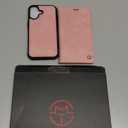 Defencase Compatible with iPhone 17 Case Wallet with RFID Blocking Card Holder for Women and Men, Fashion PU Leather Magnetic Snap Flip Zipper Strap Wallet Phone Case for iPhone 17 6.3", Rose Pink