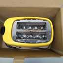  2 Slice Toaster Retro Stainless Steel, Yellow