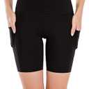 Emprella Bike Shorts with Pocket Women, 1-Pack Slip Shorts for Yoga Gym Biking ,XL