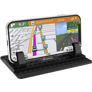 AONKEY Cell Phone Holder for Car, Dashboard Car Pad Mat Vehicle GPS Mount Universal Fit All Smartphones, Compatible with iPhone Xs/XS Max XR X 6S 7/8 Plus