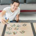 Tenceur 40 Set Hanukkah Menorah Crafts Kits DIY Hanukkah Tissue Paper Sign Crafts Kit Chanukah Stained Glass Jewish Menorah Hanging Ornaments Suncatchers Craft for Window Art Activities