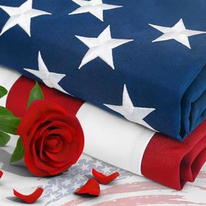 All-Weather Heavy-Duty 5x8 USA Flag,American Flag Outdoor Heavy Duty Embroidered Stars, Fade-Resistant Premium with Reinforced Stitching American Flags For Outside,US flags outdoor high wind