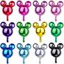 21 Pcs Mouse Head Foil Balloons Colorful Mouse Birthday Mylar Balloons Party Supplies Kit Mouse Aluminum Foil Balloon for Kids Birthday Baby Shower Theme Party Decoration Supplies Photo Props,16"
