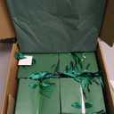 Zhanmai 100 Pcs 4.7 x 2.4 x 3.9 Inch Mini Gift Bags Bulk with Tissue Paper Kraft Paper Bag with Handle Gift Tag for Birthday Party, Valentines Day, Baby Shower, Wedding, Mother's Day (Dark Green)