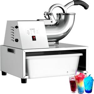 Snow Cone Machine Shaved Ice, 500LB/H Commercial Ice Crusher Shaved Ice Machine Fluffy, 300W Industrial Commercial Big Ice Shaving Machine for Snow Cones for Home Party Snow Cone Machine Shaved Ice, 500LB/H Commercial Ice Crusher Shaved Ice Machine Fluffy, 300W Industrial Commercial Big Ice Shaving Machine for Snow Cones for Home Party