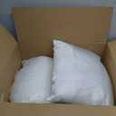 MIULEE Throw Pillows Inserts, Pack of 2 18x18 Inch 100% Virgin Fiber Filling Bed Couch Pillows