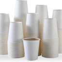 300 Pack 8 Oz Paper Cups, Disposable Coffee Cups 8 oz Disposable Cups for Hot or Clod. Water Cups Disposable Tea Cups for Home, Office, Outdoor Use
