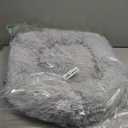 Hoewina Dog & Cat Bed for Indoor Cats, 20in Calming Donut Bed for Puppy and Kitten, Washable Round Fluffy Pet Bed for Small Medium Dogs and Cats (Light Grey)