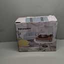 Vinyl Record Player with Speakers,3 Speed Turntable with Bluetooth, Aux, Headphone Jack, RCA Output and Auto Stop,Mirror Vintage Wooden Coffee