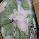 Lesure Large Cat Tunnel Bed - Cute Donut Bed for Indoor Cats with Washable Circle Cushion, Round Pet Peekaboo Cave Toy for Multi Kitten/Puppy/Rabbit, Large Flower Garden Green