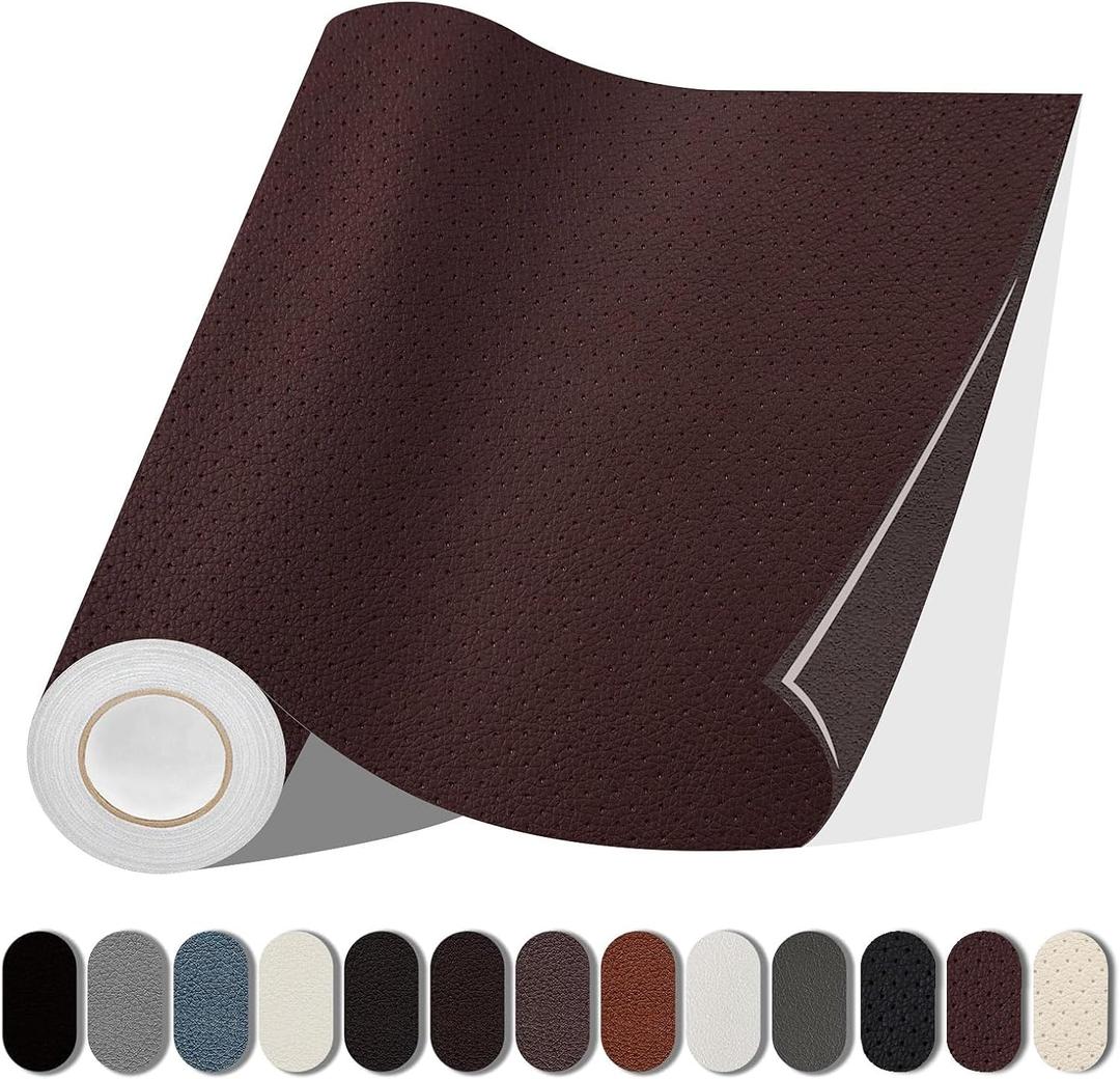 Leather Repair Patches, Self Adhesive Vinyl for Couches Furniture, 17X79 inch