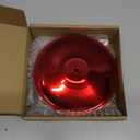 Facmogu Car Crash Cymbal Air Vent, Mini Drum Crash Cymbal for Car, Crisp Metallic Sound Make Driving More Fun for Music Lover, Compact Car Accessory Fit for Most Vehicles, Easy To Installation - Red