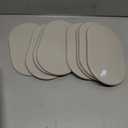 Large Furniture Sliders for Carpet & Hardwood Floors, 8 PCS 9-1/2" x 5-3/4" Oval Reusable Heavy Duty Furniture Movers Sliders, Easily and Safely Move Any Item, Beige