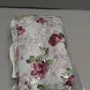 Floral Vinyl Tablecloth with Flannel Backing  60 x 90 Inch Wipeable Rose Print Table Cover for Dining Table, Kitchen or Parties  Waterproof, Durable Elegant for Indoor Outdoor Use