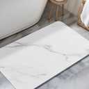 HBlife 23.5" X 15" Quick Drying Stone Bath Mat for Bathroom, Diatomaceous Earth Stone Drying Mat for Kitchen Counter