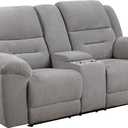 Coaster Home Furnishings Gilson Chenille Upholstered Reclining Loveseat Grey