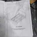 King Size Bed Frame with Velvet Upholstered Headboard, Platform Bed with Strong Wood Slats, Mattress Foundation, Box Spring Optional, Easy Assembly, Black