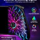 NinABXY Hall Effect Joystick Controller for Nintendo Switch/OLED, Wireless One-Piece Handheld Switch Joypad - Macro, Ergonomic Grip, Turbo, Flame Pattern, Christmas Presents for Family/Friends