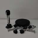 Black Classic Swivel Stool with Wheel for Salon Work Home SPA Shop Height-Adjustable and Cost-Effective Rolling Stool Chair Small (Black)