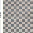LIVEBOX 8x10 Area Rugs for Living Room, Checkered Non-Slip Washable Rugs, Farmhouse Neutral Classic Geometric Pattern Large Boys Area Rug for bedroom, Carpet for Living Dining Room Office(Grey,8'x10')