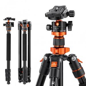 K&F Concept 78 inch/198cm Camera Tripod,3 Sections Central Axis Exclusive Design Travel Tripod with 32mm Metal Ball Head Load Capacity 26.4 lbs/12KG for DSLR Cameras Indoor Outdoor Use