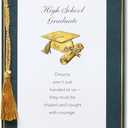 American Greetings High School Graduation Card (All You've Accomplished) (Dark Green, White, Gold)