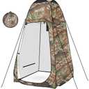 AKOZLIN Portable Pop Up Shower Privacy Shelters Instant Tent Dressing Changing Outdoor Camping Toilet Tent Camouflage, 6.2ft High-39.4"width