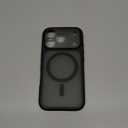 TOCOL for iPhone 17 Pro Case, Compatible with Magsafe, Full Camera Protection, Built-in Magnetic Ring, Drop Protection, Translucent Matte Phone Case for iPhone 17 Pro 6.3 inch (Black)