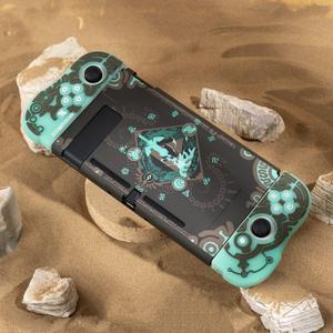 Soft Shockproof for Tears of The Kingdom Dockable Cover Case Compatible with Nintendo Switch, Durable Scratch Resistant Shell for Joycon, Silicone Protective Skin Set