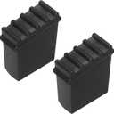 PATIKIL Step Ladder Feet Cover, 2 Pack Non-Slip Rubber Cap Ladder Legs Accessories, Black