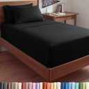 CGK Extra Deep Twin XL Sheet Set - 4pc College Dorm Room - Black
College Dorm Room Essentials, Easy & Secure Fit, Ultra-Soft, Wrinkle & Fade Free, Comfy Sheets Set with Extra Deep Pockets
