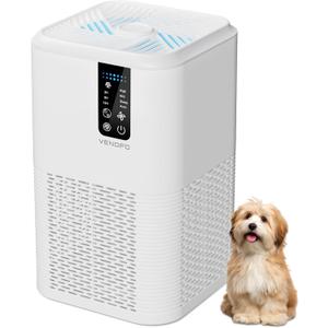Air Purifier for Home Large Room Up to 1750ft, H13 HEPA with Sleep Mode, Air Cleaner with Aromatherapy for Office, Living Room, Bedroom, Remove Smoke Odor, Home Pets, White
