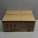 Asyko Ceiling Fans with Lights, 46" Low Profile Ceiling Fan with Light and Remote Control, Flush Mount, Reversible, Dimmable LED, Noiseless, Brown Ceiling Fan for Bedroom, Dining Room