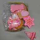 Zhanmai 24 Pcs Christmas Pink Ornaments Christmas Tree Hot Pink Decorations Cute Xmas Hanging Ornaments Traditional Xmas Tree Party Decors